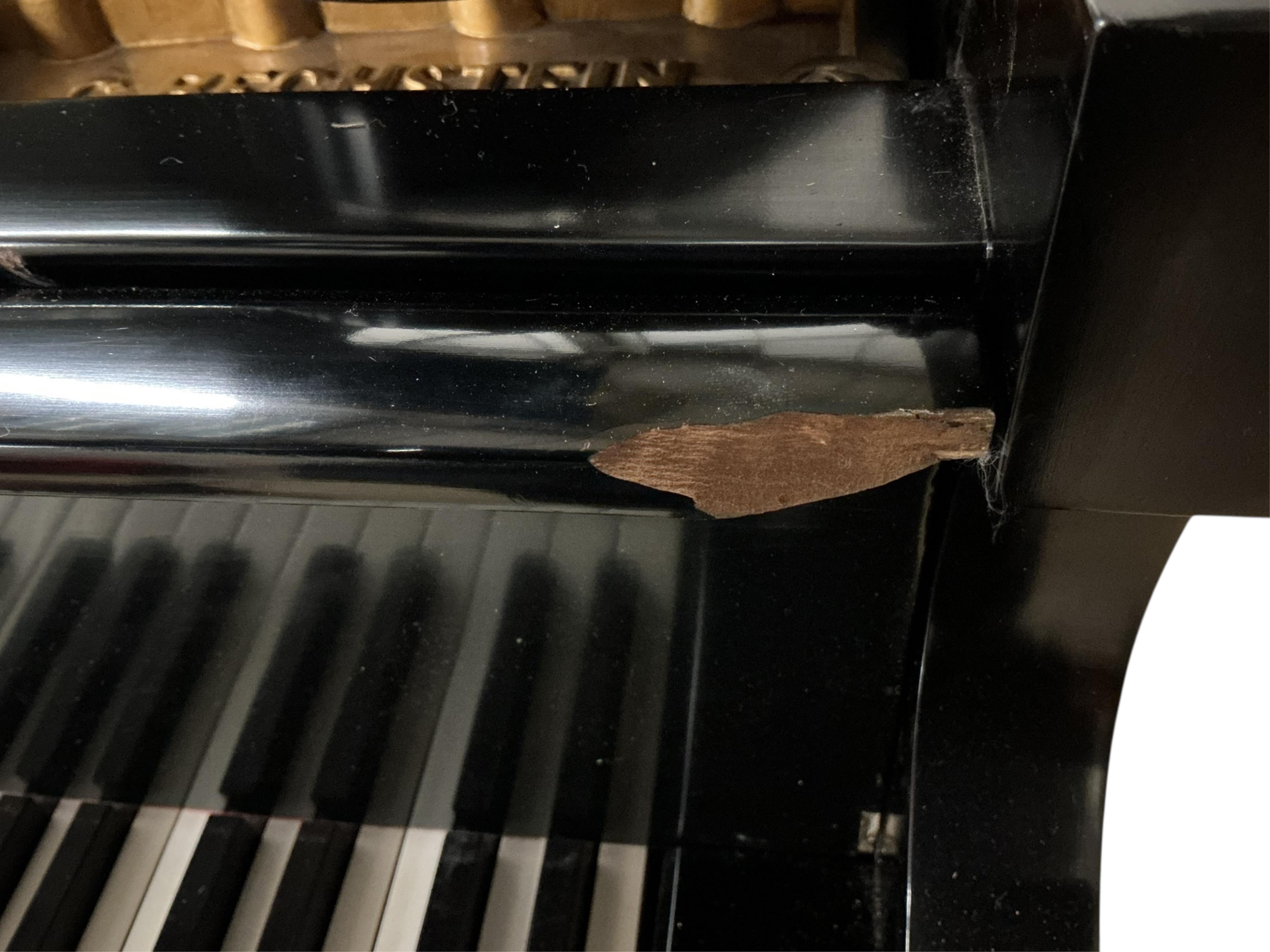 A Bechstein Model ‘A’ ebonised 5ft 8 baby grand piano c.1912, Serial no 105359 1208, retailed by Barker, London CITES Submission reference L3G698EY